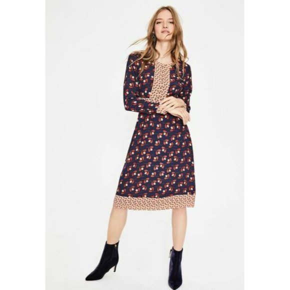 Boden Dresses & Skirts - Boden Womens Daisy Dress UK 14 US 10 Navy Clover